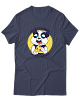 T-Shirt Αντρικό - Professional Pizza Eater - Color Thumbnail Μπλε Γκρι