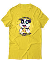T-Shirt Αντρικό - Professional Pizza Eater - Color Thumbnail Χρυσό Κίτρινο