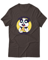 T-Shirt Αντρικό - Professional Pizza Eater - Color Thumbnail Καφέ
