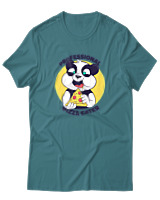T-Shirt Αντρικό - Professional Pizza Eater - Color Thumbnail Μπλε Πράσινο