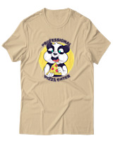 T-Shirt Αντρικό - Professional Pizza Eater - Color Thumbnail Μπεζ