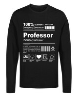 Μακρυμάνικο Μακό - Professor - Color Thumbnail Μαύρο
