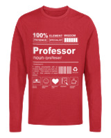 Μακρυμάνικο Μακό - Professor - Color Thumbnail Κόκκινο