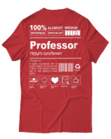 T-Shirt Αντρικό - Professor - Color Thumbnail Κόκκινο