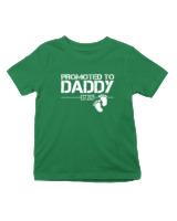 T-Shirt  Παιδικό - Promoted To Daddy - Color Thumbnail Πράσινο