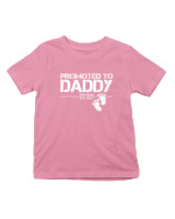 T-Shirt  Παιδικό - Promoted To Daddy - Color Thumbnail Ροζ
