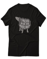 T-Shirt Αντρικό - Proud To Be The Blacksheep - Color Thumbnail Μαύρο