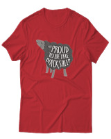 T-Shirt Αντρικό - Proud To Be The Blacksheep - Color Thumbnail Κόκκινο
