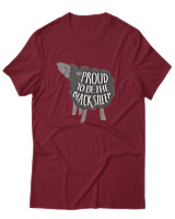 T-Shirt Αντρικό - Proud To Be The Blacksheep - Color Thumbnail Σκούρο Κόκκινο