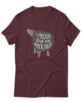 T-Shirt Αντρικό - Proud To Be The Blacksheep - Color Thumbnail Μπορντό