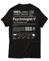 T-Shirt Αντρικό - Psychologist - Color Thumbnail Μαύρο