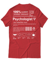 T-Shirt Αντρικό - Psychologist - Color Thumbnail Κόκκινο
