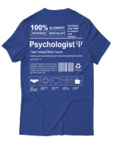 T-Shirt Αντρικό - Psychologist - Color Thumbnail Μπλε Ρουά