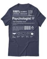 T-Shirt Αντρικό - Psychologist - Color Thumbnail Μπλε Γκρι