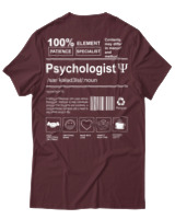 T-Shirt Αντρικό - Psychologist - Color Thumbnail Μπορντό