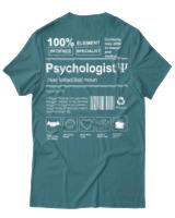 T-Shirt Αντρικό - Psychologist - Color Thumbnail Μπλε Πράσινο