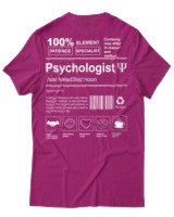 T-Shirt Αντρικό - Psychologist - Color Thumbnail Φουξια