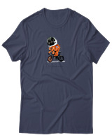 T-Shirt Αντρικό - Pug Moon - Color Thumbnail Μπλε Γκρι