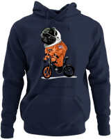 Φούτερ με κουκούλα - Pug Moon - Color Thumbnail Navy Blue