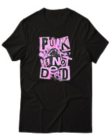 T-Shirt Αντρικό - Punk Is Not Dead - Color Thumbnail Μαύρο