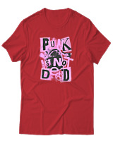 T-Shirt Αντρικό - Punk Is Not Dead - Color Thumbnail Κόκκινο