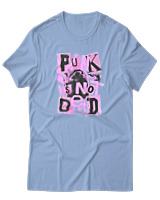 T-Shirt Αντρικό - Punk Is Not Dead - Color Thumbnail Γαλάζιο