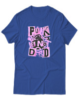 T-Shirt Αντρικό - Punk Is Not Dead - Color Thumbnail Μπλε Ρουά