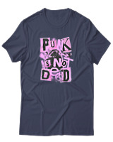 T-Shirt Αντρικό - Punk Is Not Dead - Color Thumbnail Μπλε Γκρι