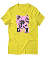 T-Shirt Αντρικό - Punk Is Not Dead - Color Thumbnail Κίτρινο