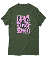 T-Shirt Αντρικό - Punk Is Not Dead - Color Thumbnail Κυπαρισσί