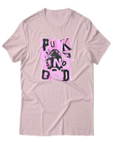 T-Shirt Αντρικό - Punk Is Not Dead - Color Thumbnail Απαλό Ροζ