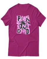 T-Shirt Αντρικό - Punk Is Not Dead - Color Thumbnail Φουξια