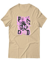 T-Shirt Αντρικό - Punk Is Not Dead - Color Thumbnail Μπεζ