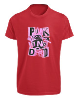T-Shirt Fit Αντρικό - Punk Is Not Dead - Color Thumbnail Κόκκινο