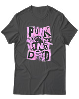 T-Shirt  Γυναικείο - Punk Is Not Dead - Color Thumbnail Ανθρακί
