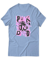 T-Shirt  Γυναικείο - Punk Is Not Dead - Color Thumbnail Γαλάζιο