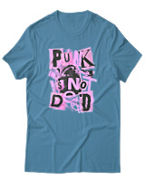 T-Shirt  Γυναικείο - Punk Is Not Dead - Color Thumbnail Τυρκουάζ