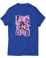 T-Shirt  Γυναικείο - Punk Is Not Dead - Color Thumbnail Μπλέ Ρουά