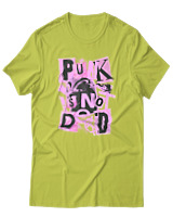 T-Shirt  Γυναικείο - Punk Is Not Dead - Color Thumbnail Λαχανί