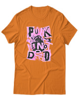 T-Shirt  Γυναικείο - Punk Is Not Dead - Color Thumbnail Πορτοκαλί