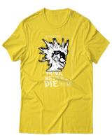 T-Shirt Αντρικό - Punk Never Die - Color Thumbnail Χρυσό Κίτρινο