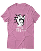 T-Shirt Αντρικό - Punk Never Die - Color Thumbnail Ροζ
