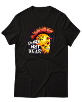 T-Shirt Αντρικό - Punk Not Dead - Color Thumbnail Μαύρο