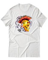 T-Shirt Αντρικό - Punk Not Dead - Color Thumbnail Άσπρο