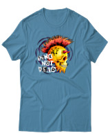 T-Shirt Αντρικό - Punk Not Dead - Color Thumbnail Τιρκουάζ