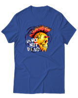 T-Shirt Αντρικό - Punk Not Dead - Color Thumbnail Μπλε Ρουά