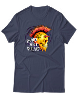 T-Shirt Αντρικό - Punk Not Dead - Color Thumbnail Μπλε Γκρι