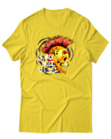 T-Shirt Αντρικό - Punk Not Dead - Color Thumbnail Χρυσό Κίτρινο