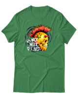 T-Shirt Αντρικό - Punk Not Dead - Color Thumbnail Πράσινο