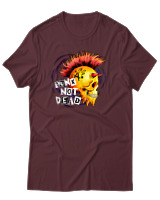 T-Shirt Αντρικό - Punk Not Dead - Color Thumbnail Μπορντό